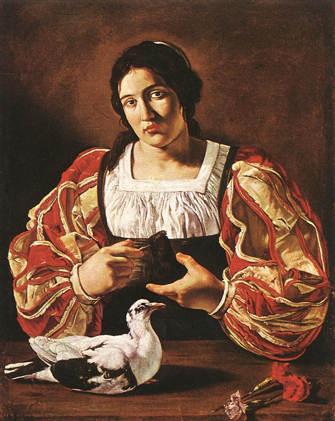 Woman with a Dove sdv